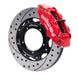 Wilwood 69-89 Porsche 911 Front Superlite Brake Kit 3.5in MT Drilled & Slotted Face - Red