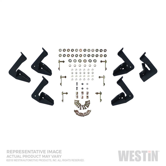 Westin/HDX Stainless 15-18 Ford F-150 SC/17-18 F-250/F-350 CC Drop Nerf Step Bars - Textured Black Westin
