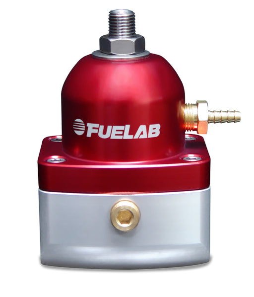 Fuelab 515 Carb Adjustable FPR 4-12 PSI (2) -10AN In (1) -6AN Return - Red Fuelab