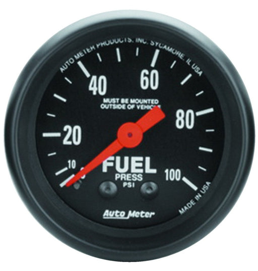 Autometer Z Series 52mm 0-100 PSI Mechanical Fuel Pressure Gauge AutoMeter