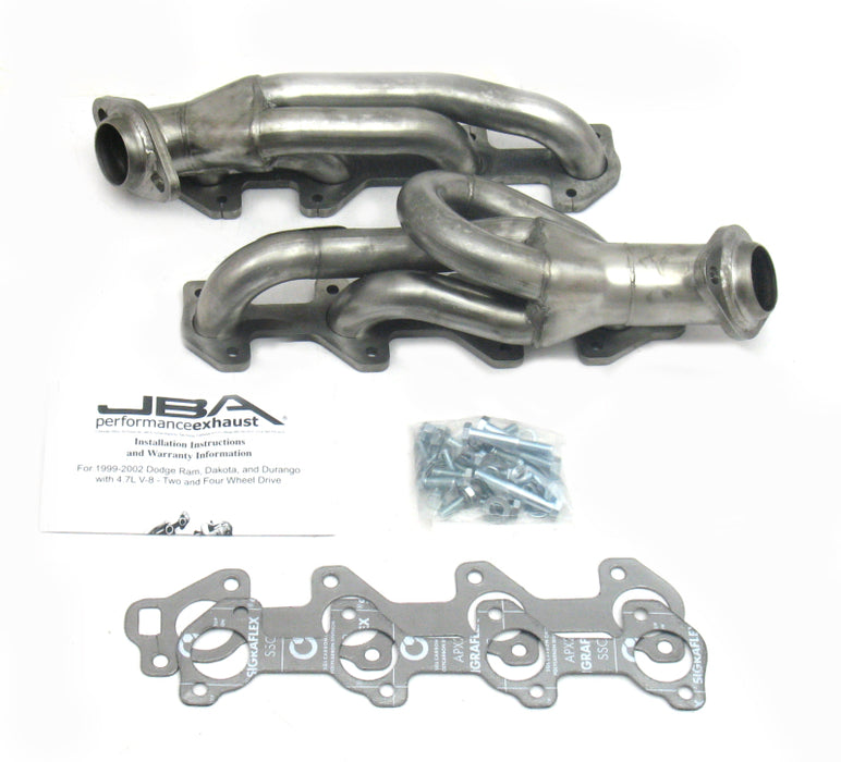 JBA 04-07 Dodge Dakota 4.7L PowerTech 1-1/2in Primary Raw 409SS Cat4Ward Header JBA