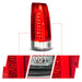 ANZO 88-99 Chevy C/K1500/2500/3500 Full LED Light Tube Taillights Chrome Housing Red/Clear Lens ANZO