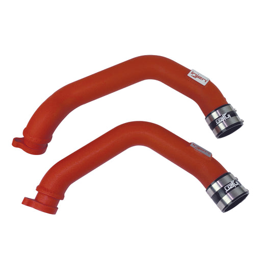 Injen 15-16 BMW M3(F80)/M4 (F82/83) 3.0L L6 Twin Turbo 2PC Aluminum Int. Charge Pipe - Wrinkle Red Injen
