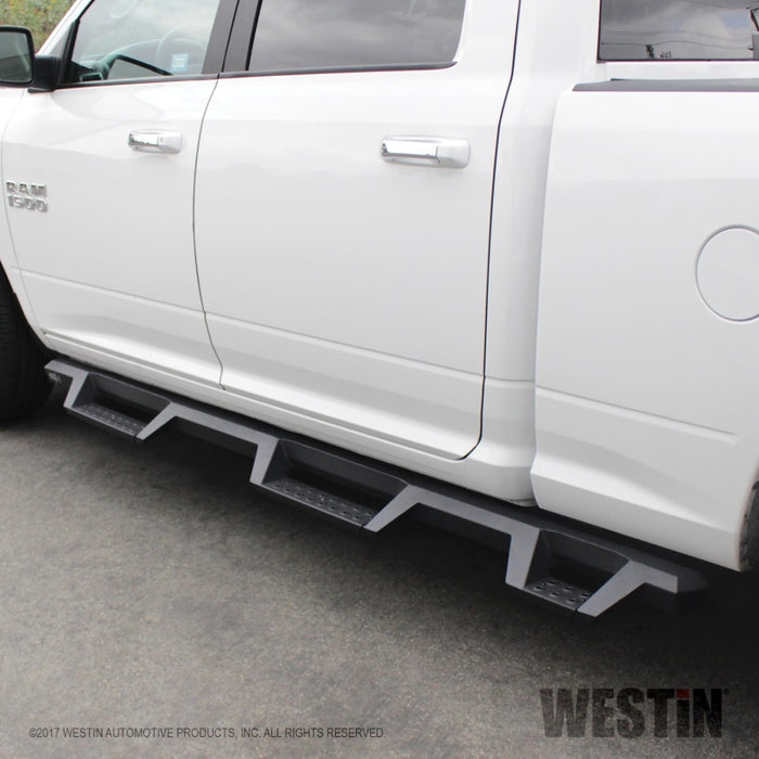 Westin 10-18 Dodge Ram Crew Cab 5ft & 6ft Bed HDX Drop Wheel-To-Wheel Nerf Step Bars Westin