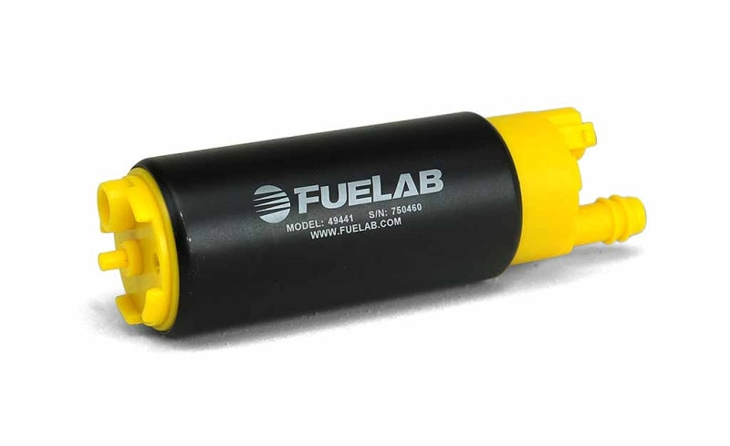 Fuelab 494 High Output In-Tank Electric Fuel Pump - 340 LPH In Offset From Out Fuelab