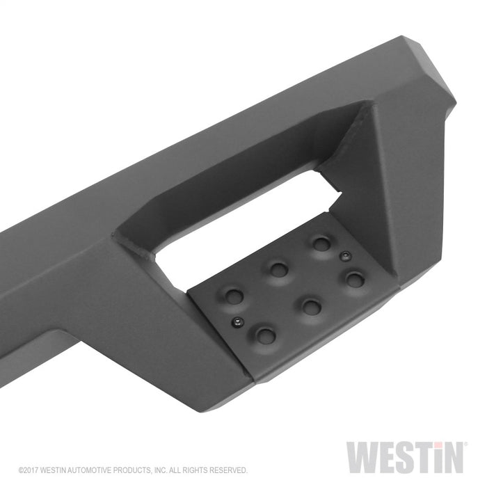 Westin 07-18 Chevrolet Silverado 1500 CC 5.5ft Bed HDX Drop W2W Nerf Step Bars - Tex. Blk Westin