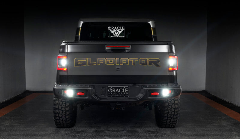 Oracle Jeep Gladiator JT Rear Bumper LED Reverse Lights w/ Plug & Play Harness - 6000K SEE WARRANTY ORACLE Lighting