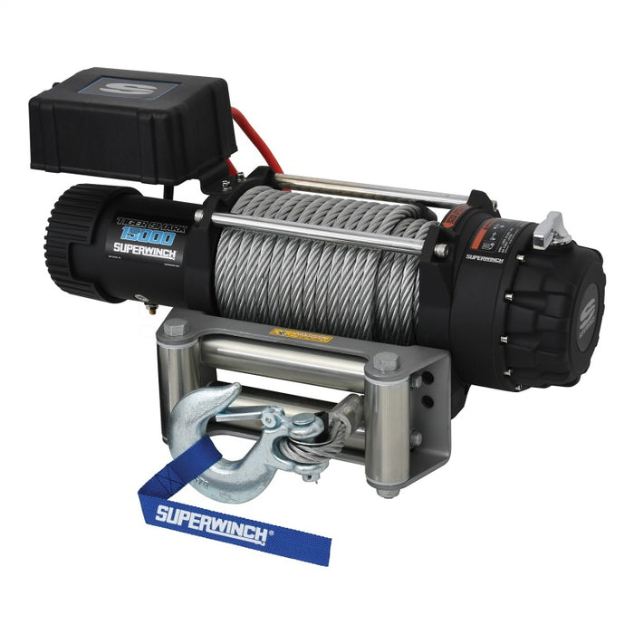 Superwinch 15000 LBS 12V DC 7/16in x 82ft Wire Rope Tiger Shark 11500 Winch Superwinch