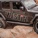 Westin/Snyper 2018+ Jeep Wrangler JL Unlimited 4DR Triple Tube Rock Rail Steps - Textured Black Westin