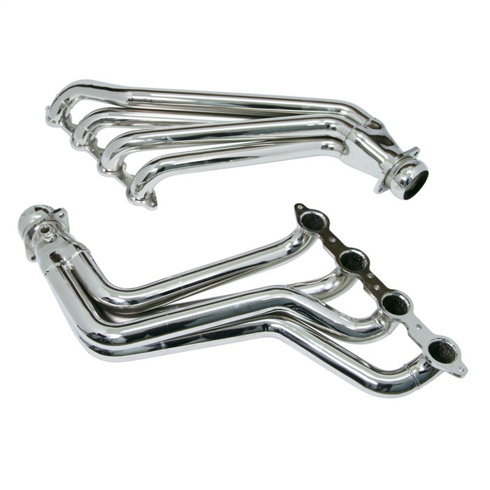 BBK 10-15 Camaro LS3 L99 Long Tube Exhaust Headers With Converters - 1-3/4 Chrome BBK