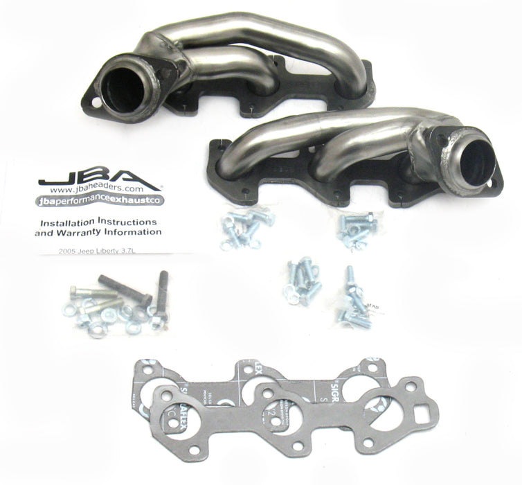 JBA 05-09 Jeep Liberty 3.7L V6 1-1/2in Primary Raw 409SS Cat4Ward Header JBA