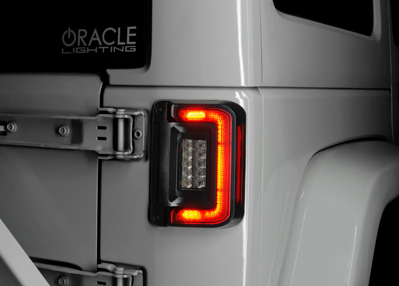 Oracle 07-17 Jeep Wrangler JK Flush Mount LED Tail Lights - Tinted SEE WARRANTY ORACLE Lighting