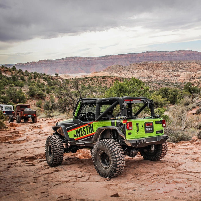 Westin 07-18 Jeep Wrangler JK WJ2 Rear Bumper - Textured Black Westin