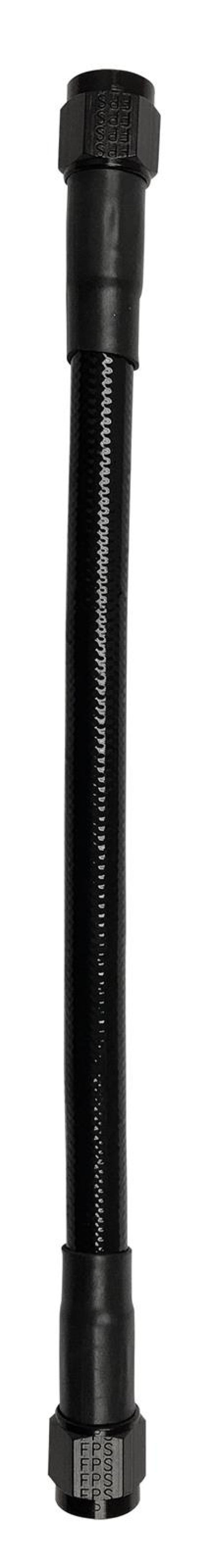 Fragola -10AN Ext Black PTFE Hose Assembly Straight x Straight 30in Fragola