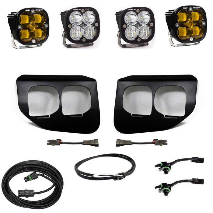 Baja Designs Ford Super Duty (20-On) Fog Lights FPK Amber SAE/Sport DC Baja Designs w/Upfitter Baja Designs