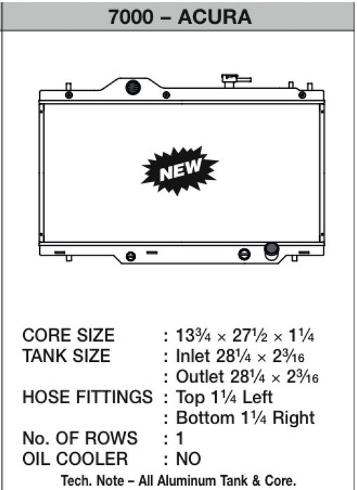 CSF 02-06 Acura RSX Radiator CSF