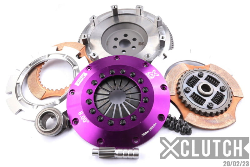 XClutch 89-94 Mazda 323 1.8L 8in Twin Sprung Ceramic Clutch Kit XCLUTCH