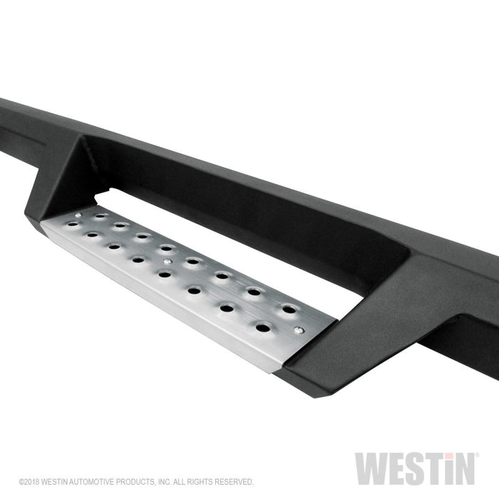 Westin 07-18 Jeep Wrangler JKU 4dr. HDX Stainless Drop Nerf Step Bars - Tex. Blk Westin