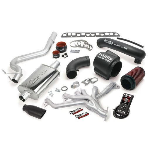 Banks Power 98-99 Jeep 4.0L Wrangler PowerPack System - SS Single Exhaust w/ Black Tip Banks Power