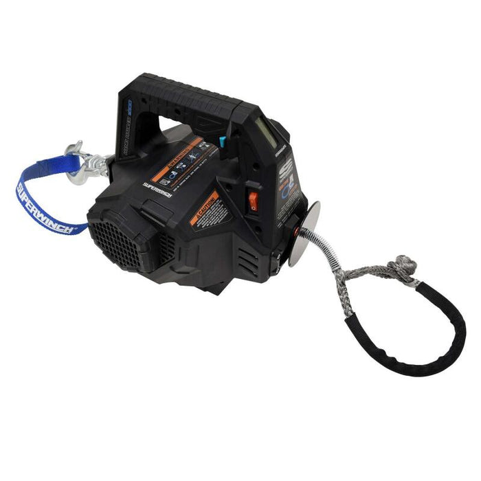 Superwinch Hand Hauler 1000 Winch 24 VDC 1000 lbs Line Pull Soft Shackle Rope End Safely Superwinch