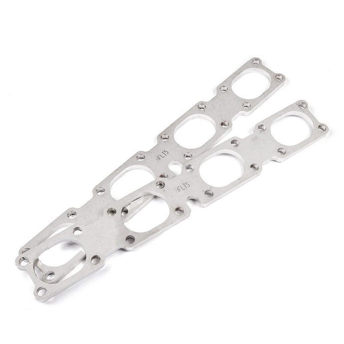 Stainless Works Chevrolet LT5 Flat Rectangular Port Header 304SS Exhaust Flanges 2in Primaries Stainless Works