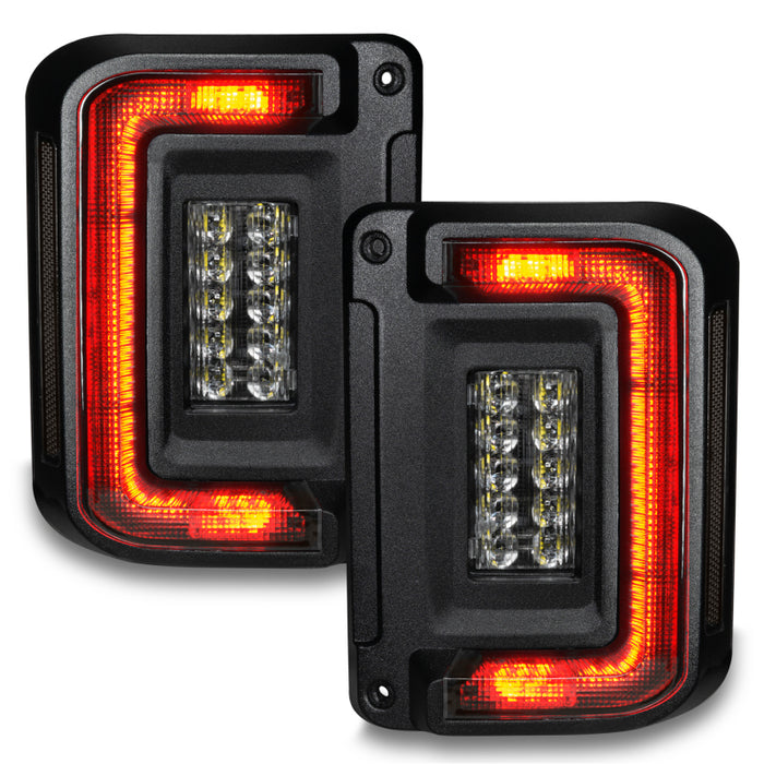 Oracle 07-17 Jeep Wrangler JK Flush Mount LED Tail Lights - Tinted SEE WARRANTY ORACLE Lighting