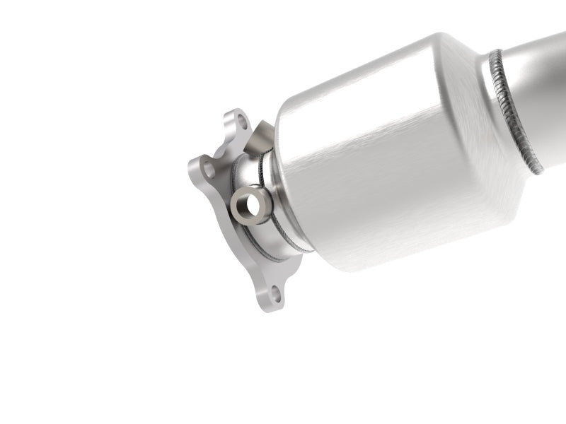 aFe 09-16 Audi A4/A5 (B8) L4-2.0L (t) Twisted Steel 3in. Downpipe - 304 Stainless w/ Cat aFe