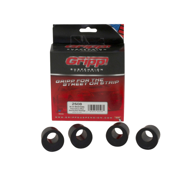 BBK 86-04 Mustang Offset Polyurethane Steering Rack Bushings (4pc) BBK