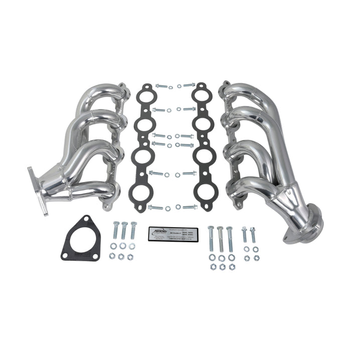 JBA 02-13 GM Truck 4.8L/5.3L LS Silver Ctd Cat4Ward Header JBA