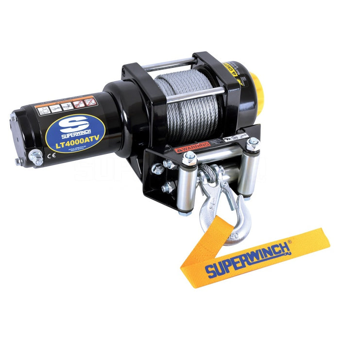Superwinch 4000 LBS 12V DC 3/16in x 50ft Steel Rope LT4000 Winch Superwinch