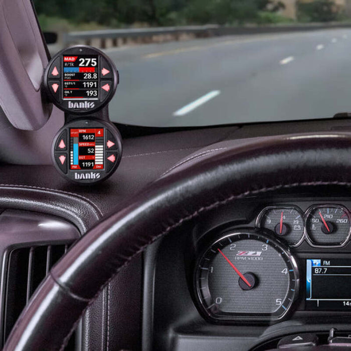 Banks Power 15-19 Chevrolet / GMC 2500/3500 iDash Stealth Dual Pod Mount Banks Power