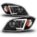 ANZO 05-10 Chevrolet Cobalt / 07-10 Pontiac G5 LED Projector Headlights w/ Seq Black Housing ANZO
