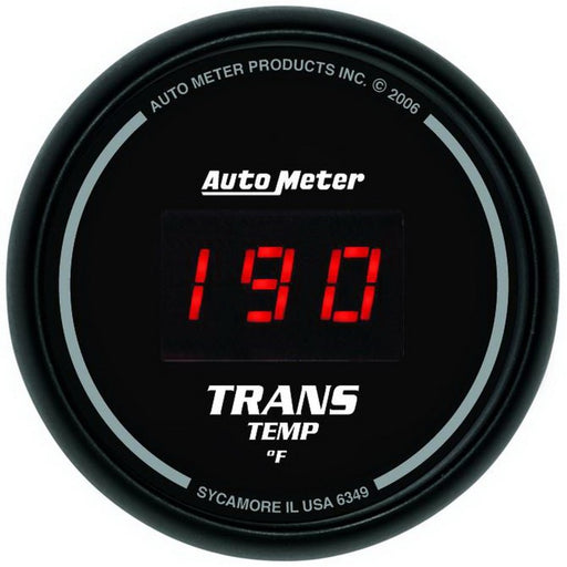 Autometer Z Series 52mm Black Digital 0-300 Deg F Transmission Temperature Gauge AutoMeter