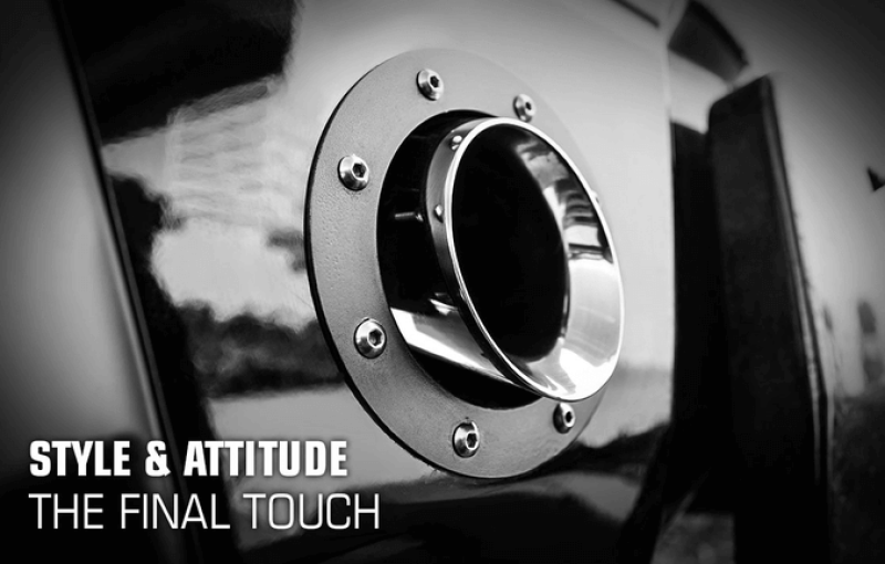 MagnaFlow Tip Stainless Double Wall Round Single Outlet Polished 4.5in DIA 3.5in Inlet 12in Length Magnaflow