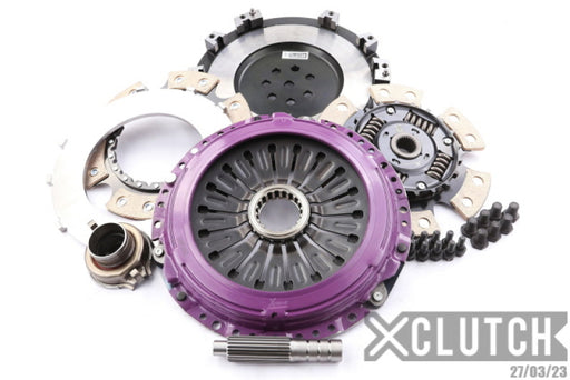XClutch 1997 Mitsubishi Lancer EVO IV 2.0L 9in Twin Sprung Ceramic Clutch Kit XCLUTCH