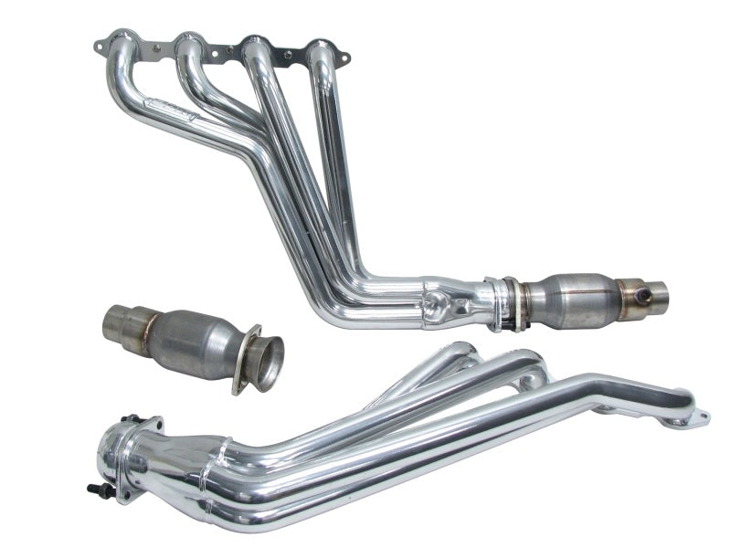 BBK 10-15 Camaro LS3 L99 Long Tube Exhaust Headers With Converters - 1-3/4 Silver Ceramic BBK
