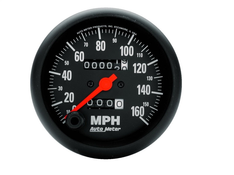 Autometer Z-Series 85mm160 MPH Mechanical Speedometer AutoMeter