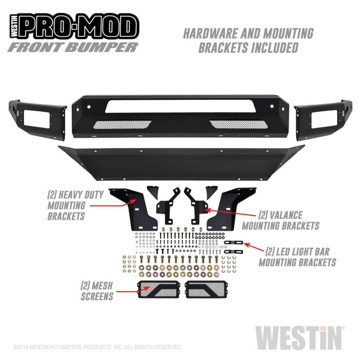Westin 13-18 Dodge Ram 1500 / 2019 Ram 1500 Classic Pro-Mod Front Bumper Westin