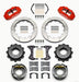 Wilwood Narrow Superlite 4R Rear Kit 12.88in Drilled Red Speedway Eng Floater w/ New Style End