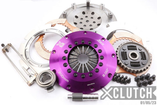 XClutch 1997 Mitsubishi Lancer EVO IV 2.0L 8in Twin Sprung Ceramic Clutch Kit XCLUTCH