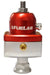 Fuelab 555 High Pressure Adjustable FPR Blocking 25-65 PSI (1) -8AN In (2) -8AN Out - Red Fuelab