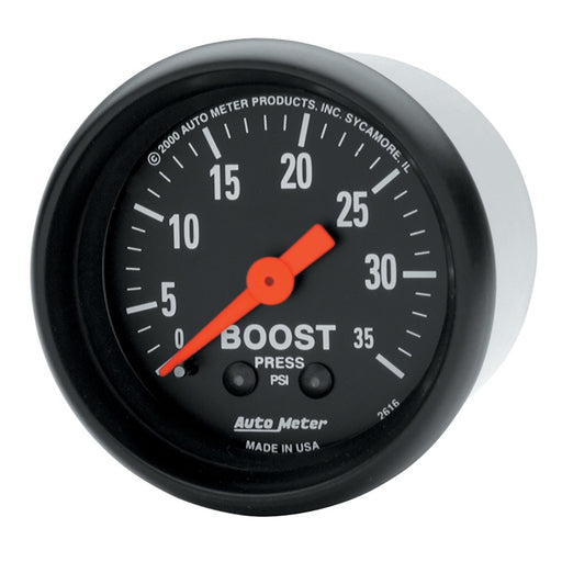 Autometer Z Series 52mm 0-35 PSI Mechanical Boost Gauge AutoMeter