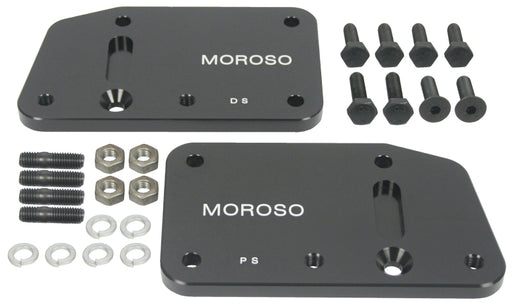 Moroso GM LS-1 Motor Mount Adapter Plate w/Hardware - Steel - 2 Pack Moroso