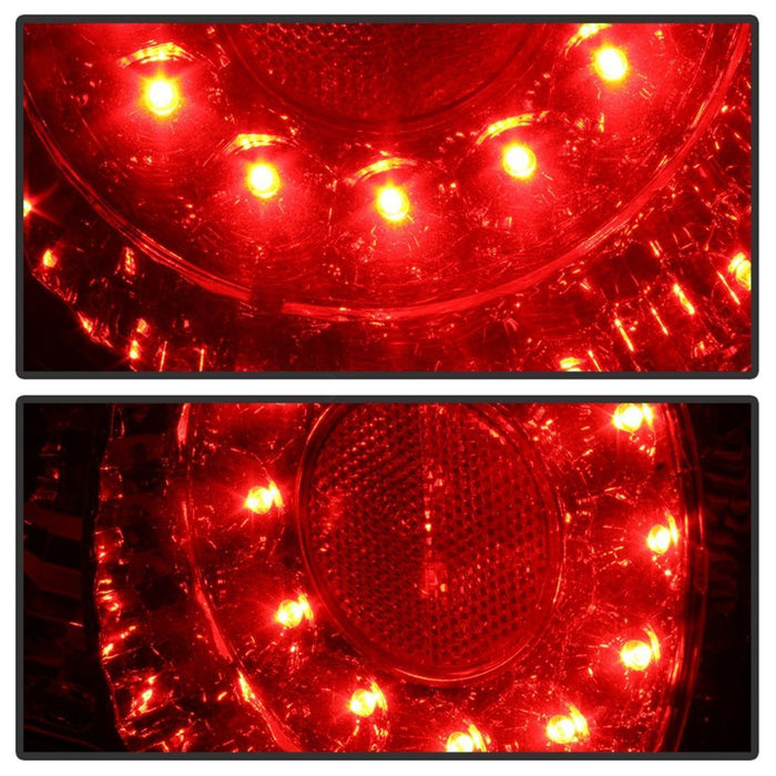 Spyder Acura RSX 02-04 LED Tail Lights Red Clear ALT-YD-ARSX02-LED-RC