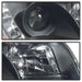 Spyder Audi A6 02-04 Projector Headlights Halogen Model Only - DRL Black PRO-YD-ADA601-DRL-BK