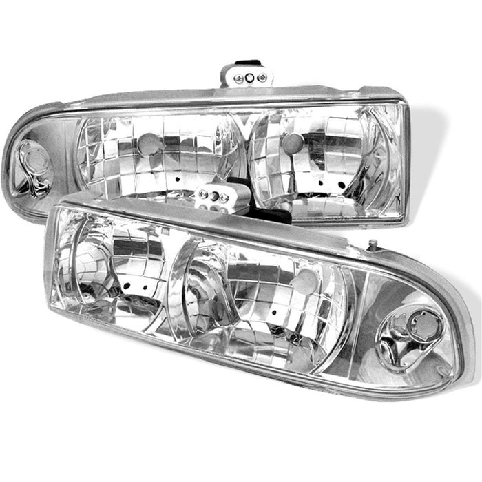 Spyder Chevy S10 98-04/Chevy Blazer 98-05 Crystal Headlights Chrome HD-YD-CS1098-C