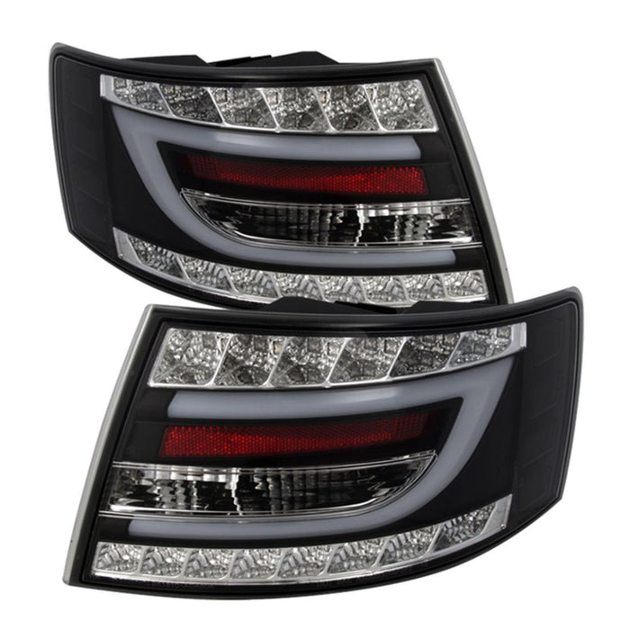 Spyder Audi A6 05-08 4Dr Sedan( not fit Quattro) Light Bar LED Tail Lights Blk ALT-YD-AA605-LBLED-BK