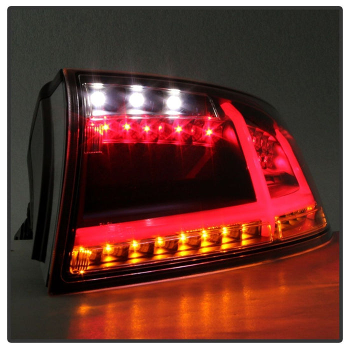 Spyder Audi TT 07-12 LED Tail Lights Black ALT-YD-ATT07-LED-BK