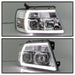 Spyder 04-08 Ford F-150 Light Bar Projector Headlights - Chrome (PRO-YD-FF15004V2-LB-C)