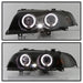 Spyder 99-01 BMW E46 3 Series 4DR Projector Headlights 1PC LED Halo (PRO-YD-BMWE46-4D-HL-AM-BSM)